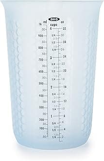 Good Grips 4-Cup Squeeze & Pour Silicone Measuring Cup with Stay-Cool Pattern