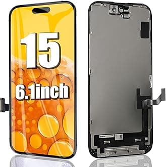 EFAITHFIX for iPhone 15 Screen Replacement 6.1 Inch LCD Screen 3D Touch Display Full HD Digitizer Frame Assembly Compatible with Model A2846, A3089, A3090, A3092 with Waterproof Adhesive (No Tools)