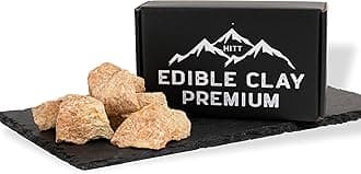 HITT Premium Ural Edible Clay — Intense Earthy Flavor Dirt Chunks for Eating, PICA Cravings and ASMR Food Content Creators — Handpicked, Organic, Ready to Eat PICA Snack — 7 oz / 200 g