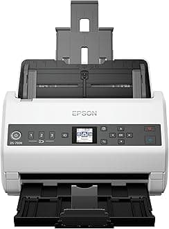Epson DS-730N Network Color Document Scanner 100-page Auto Doc Feeder (ADF), Duplex Scanning