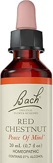 Bach Original Flower Remedies Supplement, Red Chestnut, 20 ml, 0.7 Fluid Ounce