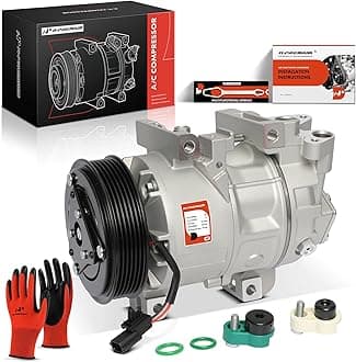 A-Premium Air Conditioner AC Compressor with Clutch Compatible with Nissan Altima 2.5L 2013-2018, VCS141C Style, 6 Grooves