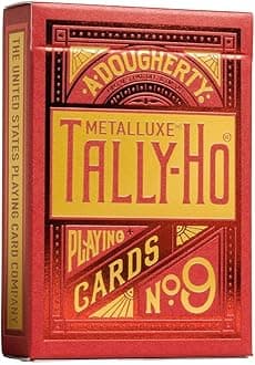 Tally Ho MetalLuxe Red Playing Cards