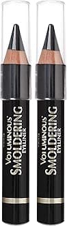 Voluminous Smoldering Eyeliner, Black, 0.056 Oz, 2 Count