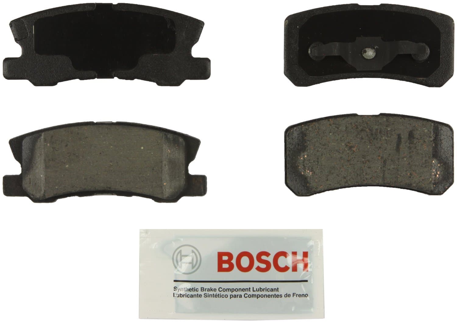 BOSCH BE868 Blue Ceramic Disc Brake Pad Set - Compatible With Select Chrysler 200, Sebring; Dodge Avenger, Caliber; Jeep Compass, Patriot; Mitsubishi Endeavor, Lancer, Montero, Outlander; REAR