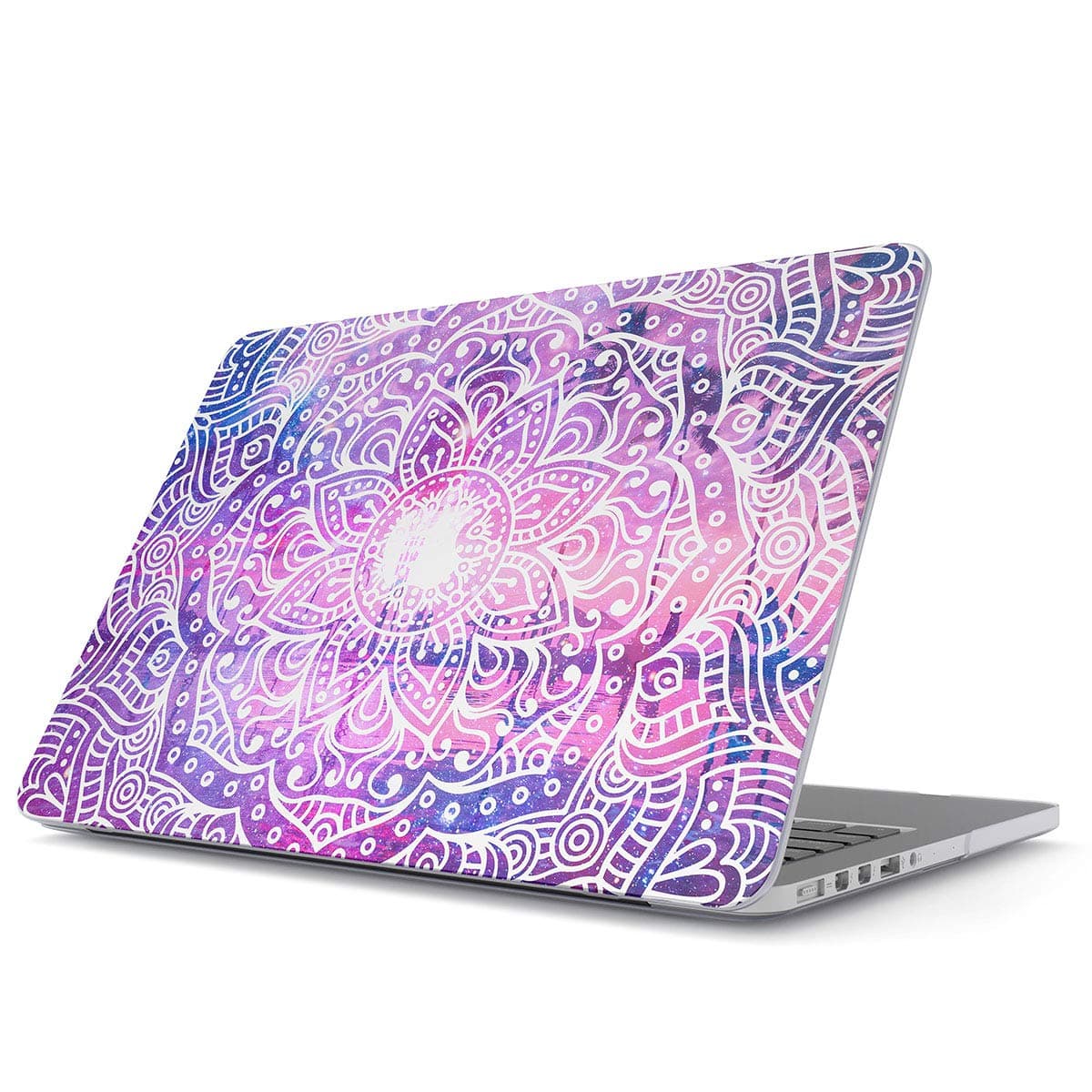 GlitbitHard Case Cover Compatible with MacBook Pro 13 Inch Case Release 2012-2015, Model: A1502 / A1425 Retina Display NO CD-ROM Henna Mandala Flowers Hindi Tribal Pattern Mehendi Landscape Nature