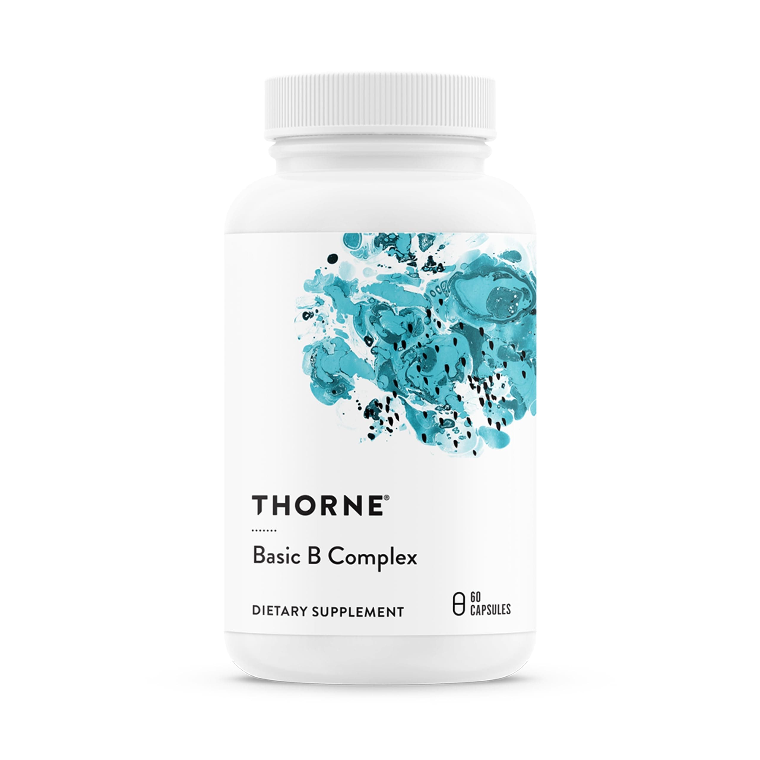 Basic B-Complex - Tissue-Ready Vitamin B Complex Supplement with Choline - Supports Cellular Energy Production, Brain Health & Red Blood Cell Formation* - Gluten-Free - 60 Servings