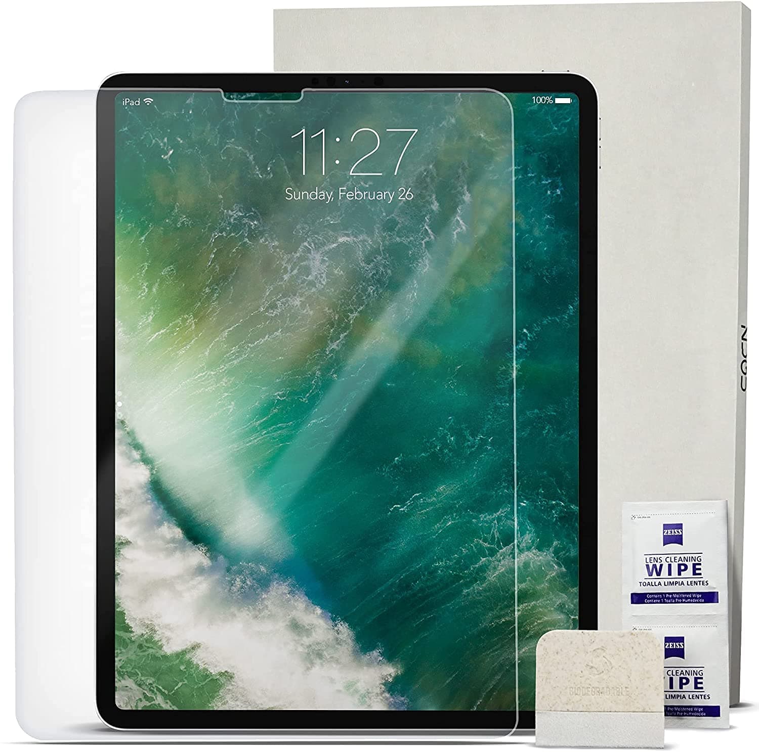 - Screen Protector for iPad Pro 11 1st / 2nd / 3rd / 4th Gen & iPad Air 4/5, Tempered Glass Scratch Resistant Film, Fingerprint & Smudge Resistant Protector, Includes Installation Guide