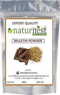 Pure & Natural Mulethi powder (Licorice) Powder For Face,Skin,Hair Care (200 gm)