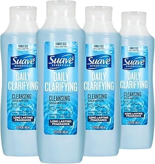Clarifying Shampoo, Family-Size 4-Pack – pH-Balanced & Hypoallergenic Daily Deep Cleansing Shampoo for Normal to Oily Hair, 22.5 Oz Ea