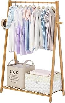 Bamboo Kid Clothes Hanger Rack