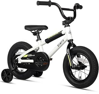 12 14 16 18 Inch Kids Bike BMX Style Bicycle with Training Wheels Coaster Brake for 2-10 Years Old Toddlers Boys Girls Multiple Colors