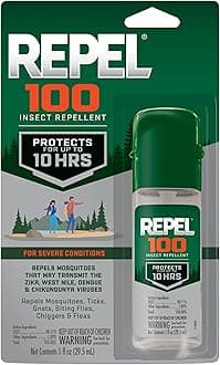 100 Insect Repellent, Mosquitos, Ticks and Gnats, For Severe Conditions, Protects For Up To 10 Hours, 98% DEET (Pump Spray) 1 fl Ounce