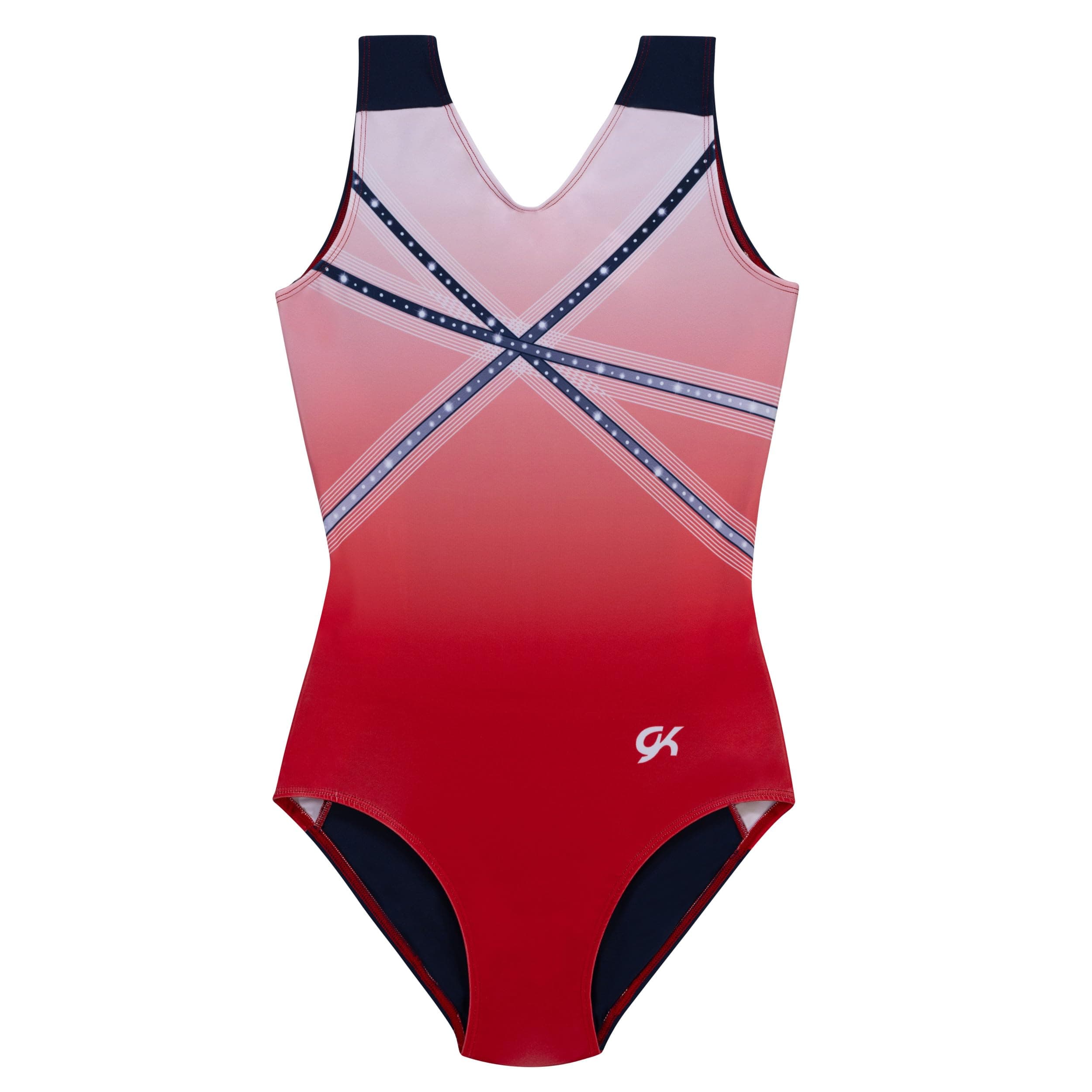 GK Glitz & Glam Gymnastics Leotard for Girls with Matching Scrunchie