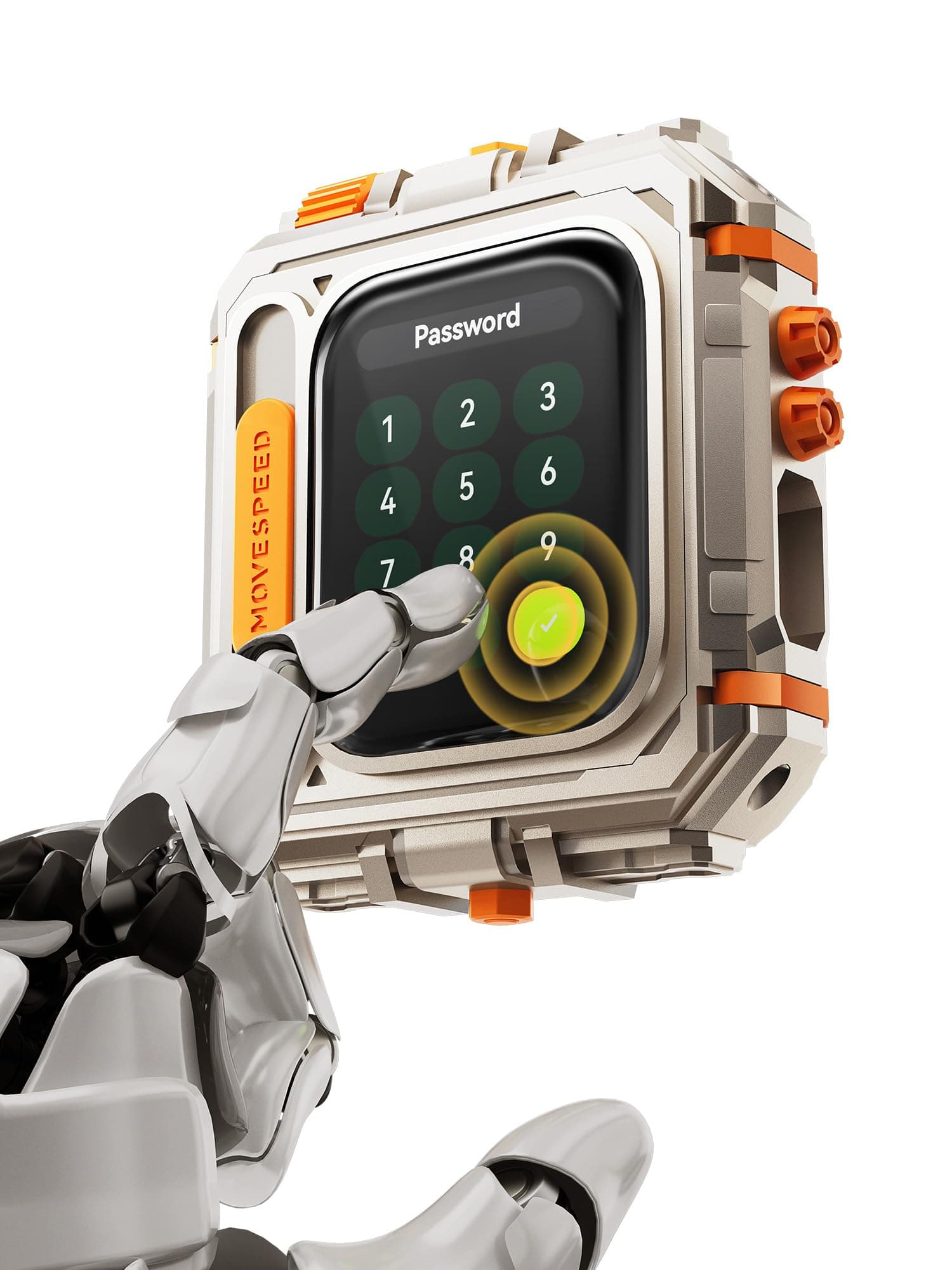 MOVE SPEED External Hard Drive with Touchscreen, Up to 10Gbps Portable SSD, USB-C 3.2 Gen2, Compatible with iPhone, Windows, Mac & More (GD10, 2TB Without Tracking)