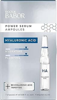 BABOR DOCTOR Hyaluronic Acid Power Serum Ampoule, Moisturizing Skincare Capsule, Hyaluronic Acid & Tripeptide Serum Deeply Hydrates, Increase Radiance & Luminosity, 7 Day Treatment