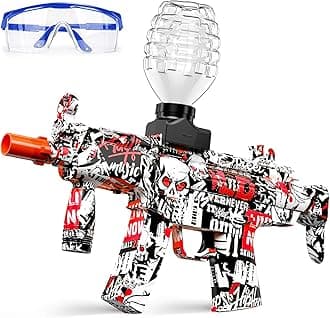 Anstoy Gel Ball Blaster Red – Automatic Orby Gel Gun with High Power Shooting, Ideal for Outdoor Battles, Team Games & Christmas, Birthdays Gifts for Ages 14+