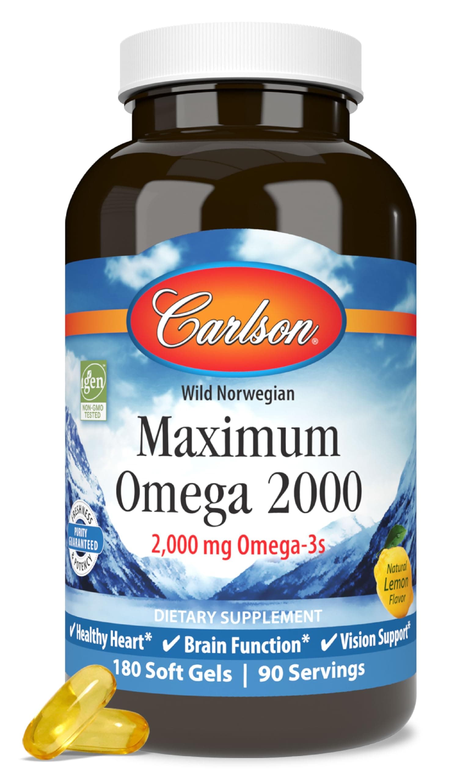 Carlson Labs - Maximum Omega 2000 180 Softgels