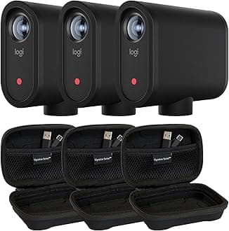 Logitech Mevo Start Wireless Live Streaming Camera for Creators with Signature Series Case | 1080p HD Video with App Control, Stream Via LTE or WiFi, Multi-Cam Compatible, Internal Mics | 3 Pack