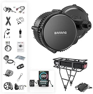 BBS02/BBS02B/BBS-HD 250W/500W/750W/1000W Mid Drive Kit with Battery(Optional) Ebike Conversion Kit with Display,36V/48V/52V 8Fun Electric Bike Conversion Kit for Moutain Road Bike