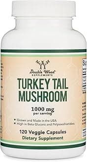 Double Wood SupplementsTurkey Tail Mushroom - 120 X 500 Mg Capsules