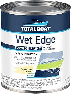 TotalBoat Wet Edge Topside Paint (Fighting Lady Yellow, Quart)