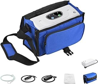 Portable Oxygen Machine 3L Wheelchair Lightweight Oxygen Machine for Travel/Car 33% with Battery/Bag 3lbs for Home Use