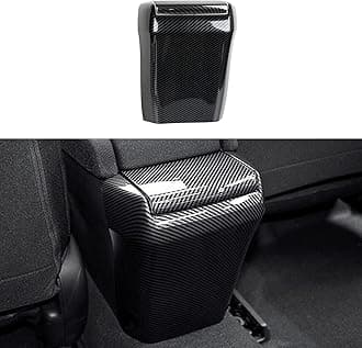 Car Armrest Box Cover Trim Decals for 2016 2017 2018 2019 2020 2021 Honda Civic 10th Gen Accessories ABS Carbon Fiber Interior Stickers