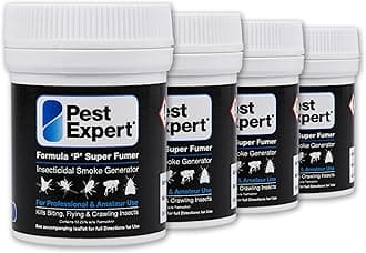 Formula ‘P’ Super Fumer Bed Bug Killer Smoke Bomb 4 x 11g - Maximum Strength Treatment Bed Bug Bombs for Fast-Acting Effective Control, Professional Strength for Approved Amateur Use
