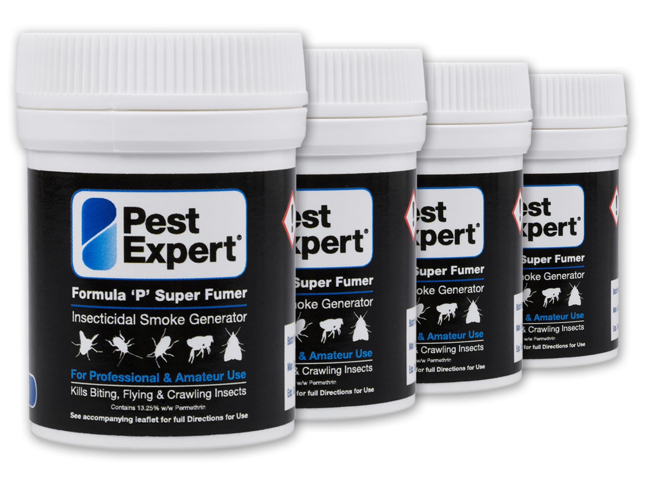 Formula ‘P’ Super Fumer Bed Bug Killer Smoke Bomb 4 x 11g - Maximum Strength Treatment Bed Bug Bombs for Fast-Acting Effective Control, Professional Strength for Approved Amateur Use