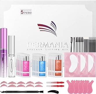 PERMANIA Lash Lift Kit, Eyelash Growth Serum, Advanced Formula for Longer, Fuller, and Thicker Lashes Salon Quality Eyelash Perm with Safe and Effective Result