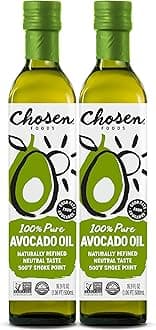 100% Pure Avocado Oil 16.9 oz. (2 Pack), Non-GMO for High-Heat Cooking, Frying, Baking, Homemade Sauces, Dressings and Marinades
