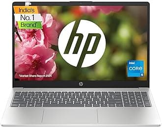 HP Laptop 15, 13th Gen Intel Core i5-1335U, 15.6-inch (39.6 cm), FHD, 16GB DDR4, 512GB SSD, Intel Iris Xe Graphics, FHD Camera w/Privacy Shutter (Win 11, MSO 2021, Silver, 1.59 kg), fd0013TU