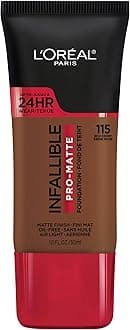 Cosmetics Makeup Infallible Pro-Matte Liquid Longwear Foundation, Rich Ebony, 1 fl oz.