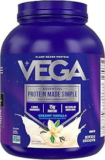 Protein Made Simple Vanilla XL Value Tub (70 Servings) Stevia Free Vegan Protein Powder, Plant Based, Healthy, Gluten Free, Pea Protein for Women and Men, 3.9lbs