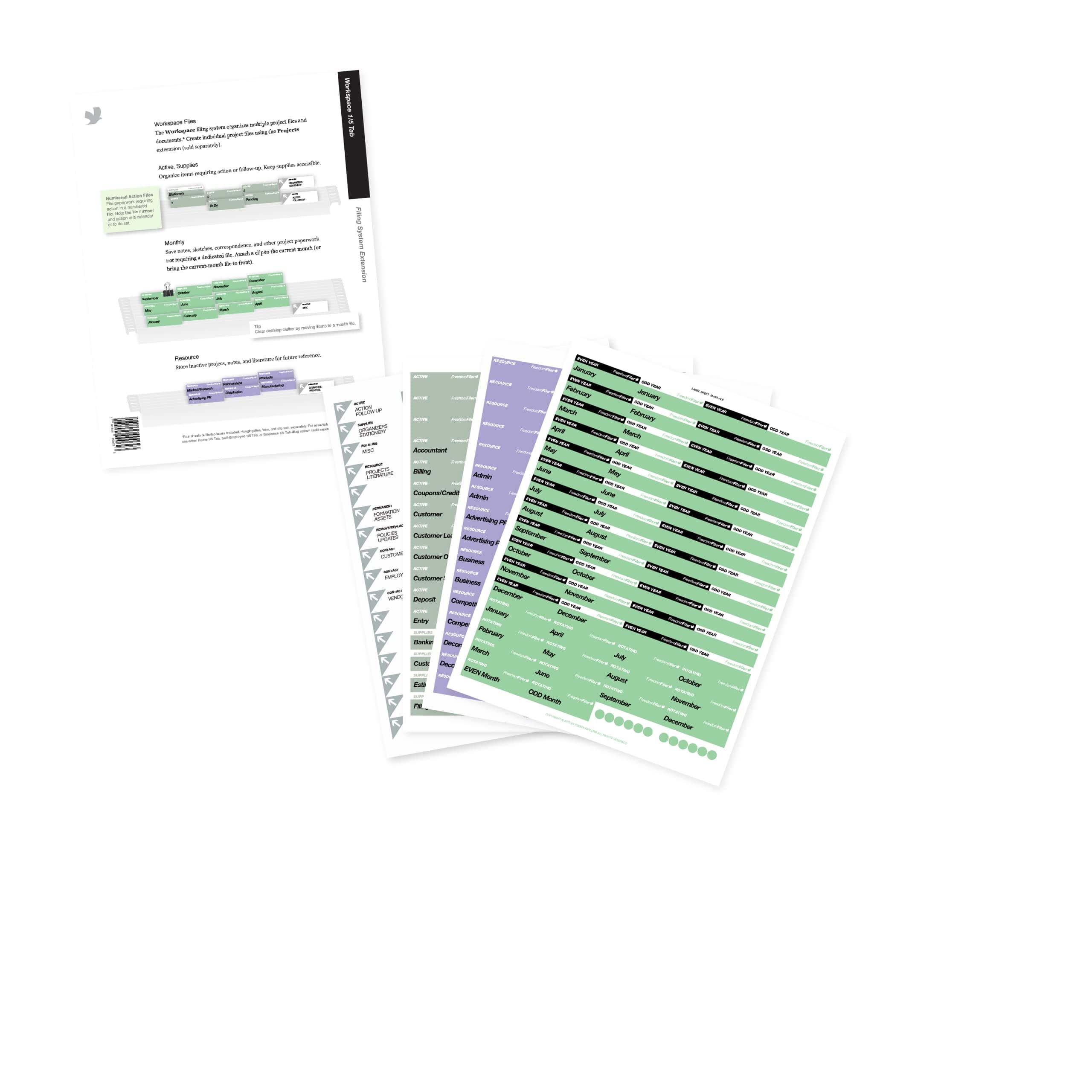 Workspace Filing System Extension 1/5 Tab