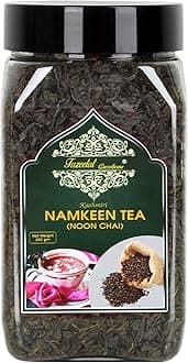 FAZEELAT CREATIONS Kashmiri Namkeen Tea/Noon Chai/pink Tea, 200g