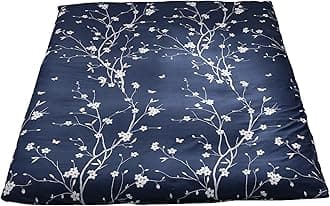 MAXYOYO Mattress Cover for Traditional Japanese Futon Mattress, Futon Floor Mats Cover with Zipper, Super Soft and Machine Washable, Navy Floral, Full