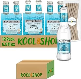 Fever-TreeMediterranean Premium Cocktail Mixer 6.8 fl oz Glass Bottles 12 Pack