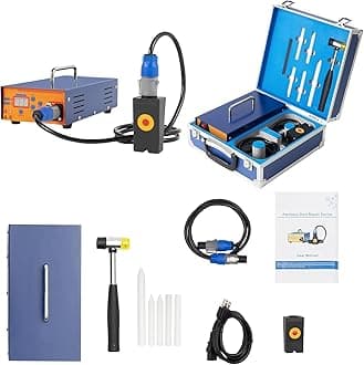 Car Paintless Dent Box Repair, 1380W Suitcase Tool Magnetic Induction Auto Body Removal Machine Pro PDR Induction Heater Machine Kit Portable Suitable for Auto Repair Shops, Repairing at Home
