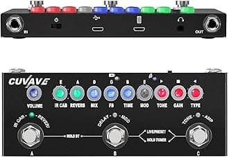 CUBE BABY Multi Effects Guitar Pedal, Delay Chorus Phaser Reverb Effect Pedal