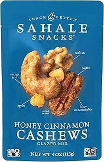 Honey Cinnamon Cashews Glazed Mix, 4 Ounce (Pack of 6)