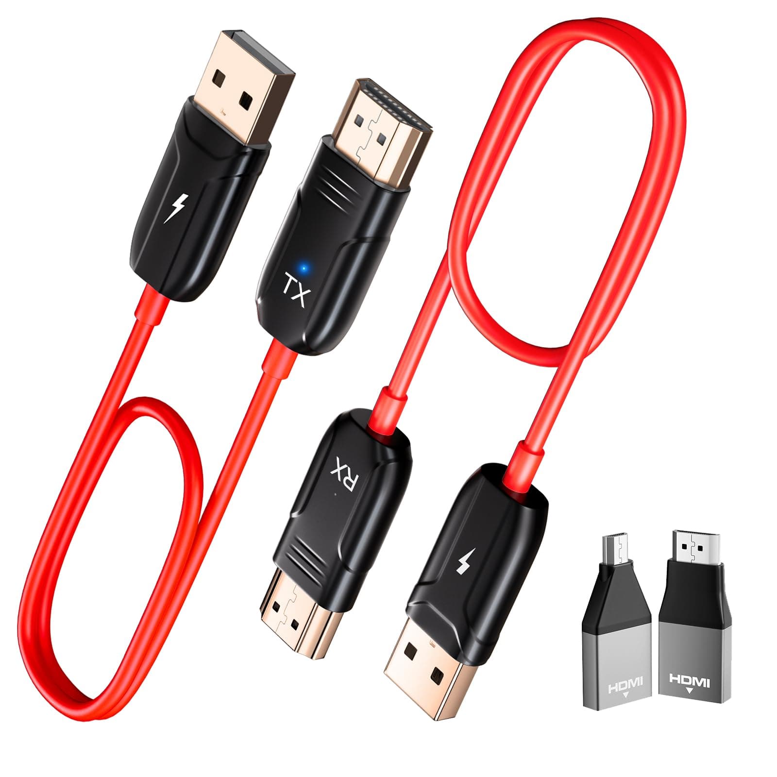 INVERSE NET Wireless HDMI Transmitter and Receiver, 4K Decode 1080P@60Hz Ultra HD Output, HDMI Wireless Support 2.4/5G Plug & Play for Video Streaming and Audio to Monitor from PC/Projector/TV Box