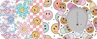 Glucomart Mini Adhesive Patches for Dexcom G7, Stelo & Infusion Sets – 5-Pack Waterproof, Sweatproof CGM Overpatches – Hypoallergenic CGM Sensor Patches (Smile)