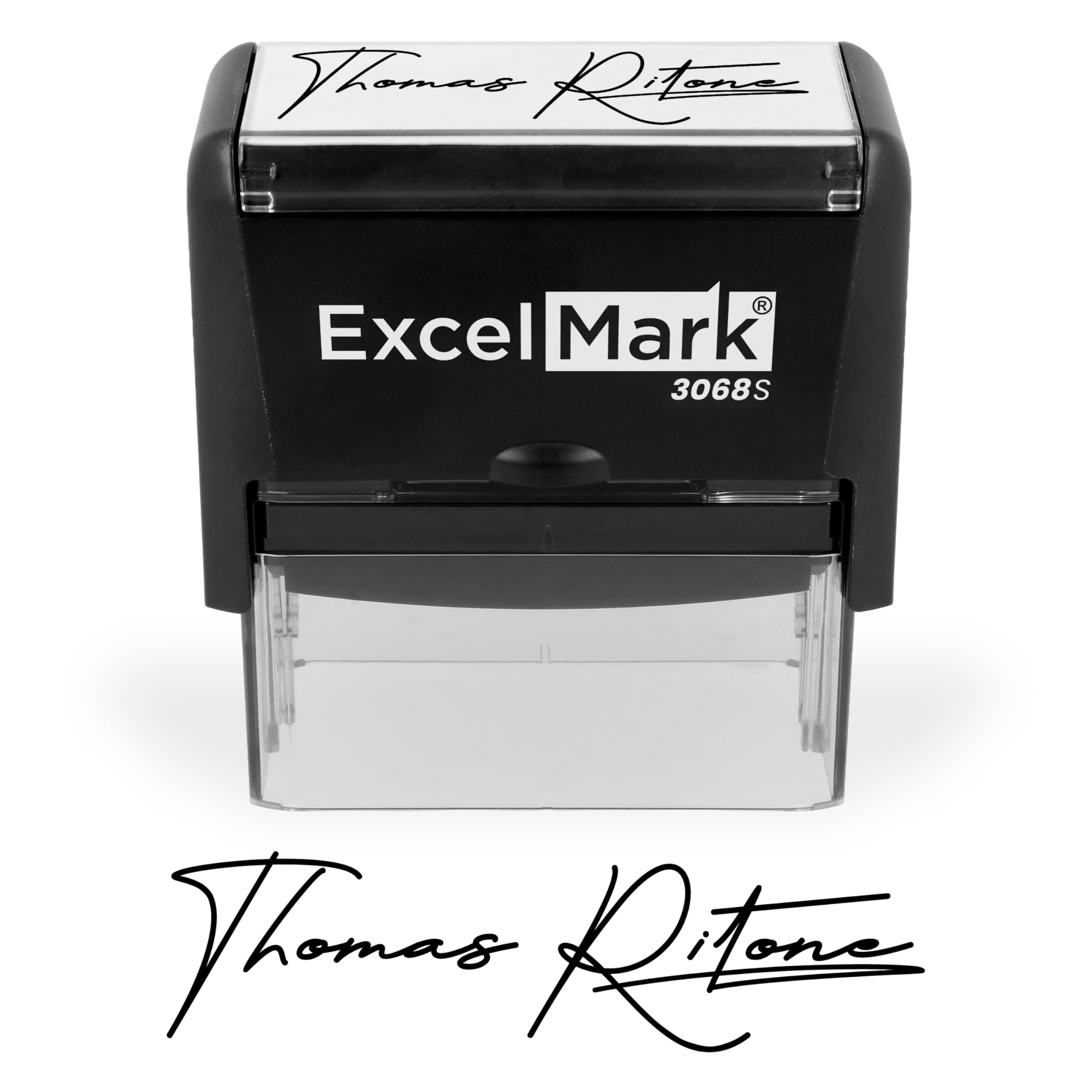 ExcelMark Custom Signature Stamp - Self Inking - Extra Large
