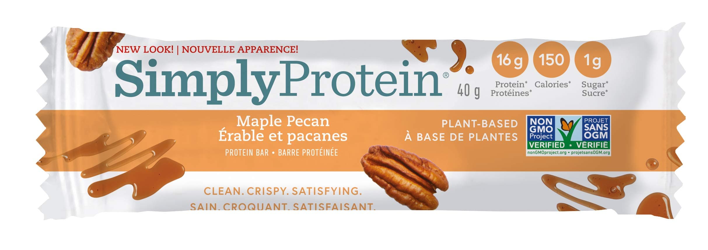 Simply Protein Bar, Maple Pecan, 40ml, 15 count
