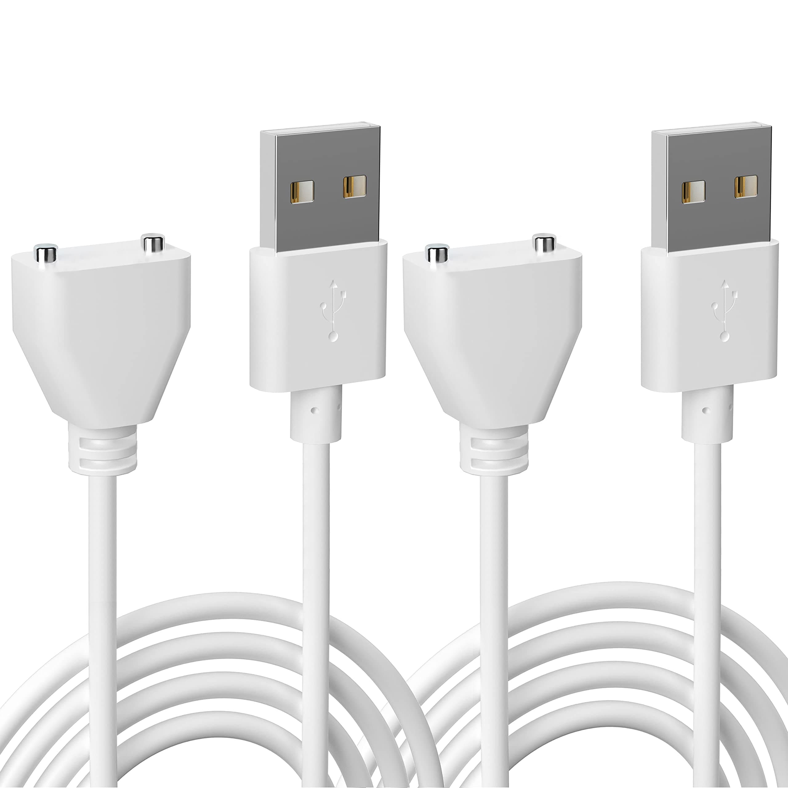 Bicmice Magnetic USB DC Charger Cable Replacement Charging Cord 2Pack-(10MM/0.39Inch)
