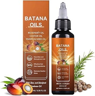 Batana Oil for Hair Growth, 4-in-1 Liquid Batana Oil, 100% Organic Batana Oil from Honduras with Rosemary with Rosemary, Pumpkin Seed Oil, Castor Oil for All Hair Types 30ml / 1 Fl Oz (1PCS)
