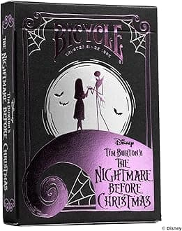 Bicycle Disney Nightmare Before Christmas Playing Card Game- 1 Deck, Air Cushion Finish, Professional, Superb Handling & Durability, Great Gift for Card Collectors, White