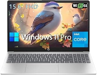 HP 15 15.6" FHD Laptop Computer Student and Business, Intel Quad-Core Processor (Beat i3-1115G4), 16GB DDR4 RAM, 256GB PCIe SSD, WiFi 6E, Bluetooth 5.3, HDMI, Type-C, Silver, Windows 11 Pro, Wendbo